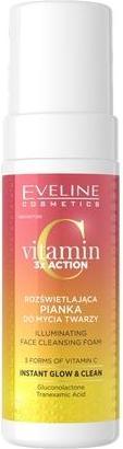 Actual product image Eveline Vitamin C 3x Action Brightening Face Cleansing Foam 150ml (Foam, 150 ml)