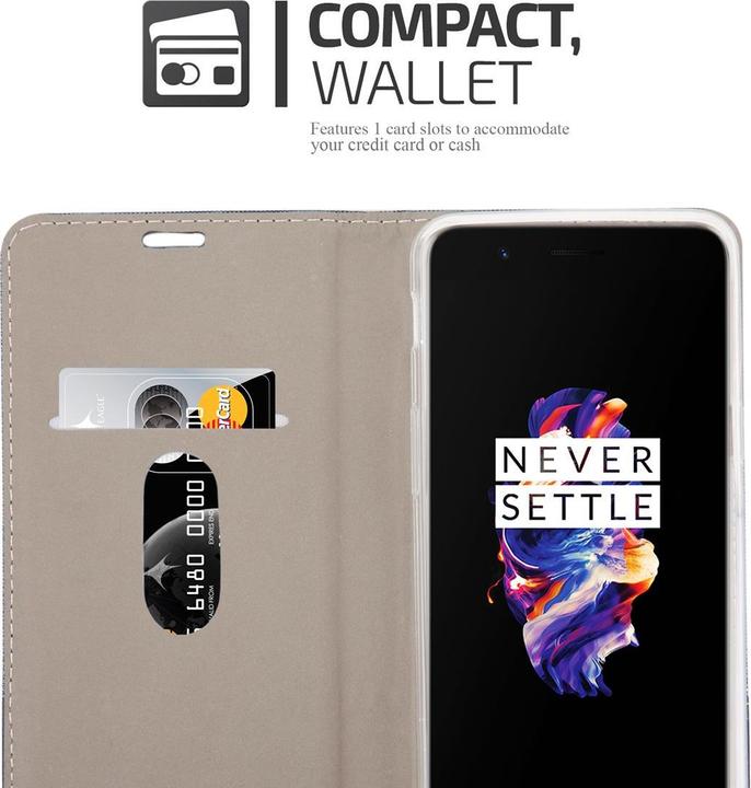 Immagine prodotto Cadorabo Custodia a libro in jeans per OnePlus 5 (OnePlus 5)