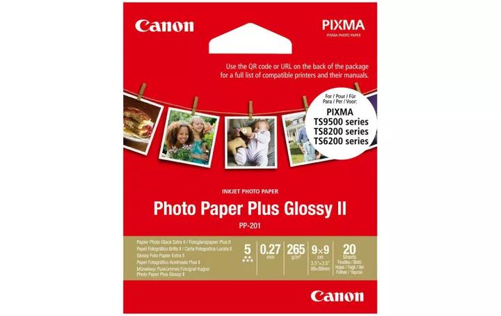 Actual product image Canon PP-201 (265 g/m², 9 x 9 cm, 20 x)