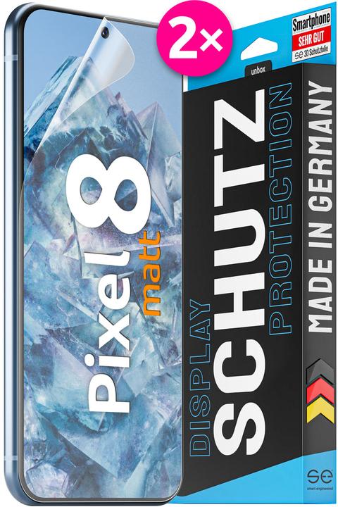 Smart Engineered se 3D protective film Google Pixel 8 anti-reflective (PU 2) (2 Piece, Google Pixel 8)