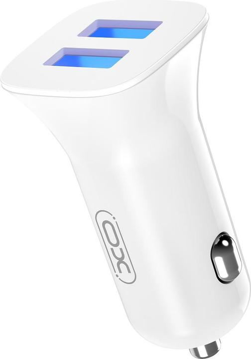 Actual product image xO car charger TZ10 2x USB 2,4A white + USB-C cable