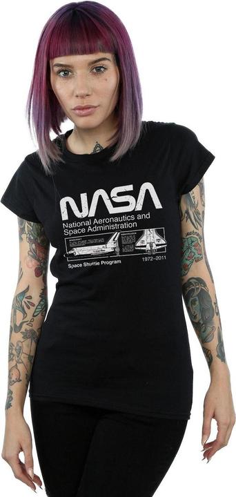Immagine prodotto Nasa Maglietta da donna/ragazzo in cotone con lo Space Shuttle classico (XL)