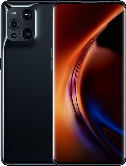 Actual product image OPPO Find X3 Pro (256 GB, Gloss Black, 6.70", SIM + eSIM, 50 Mpx, 5G)