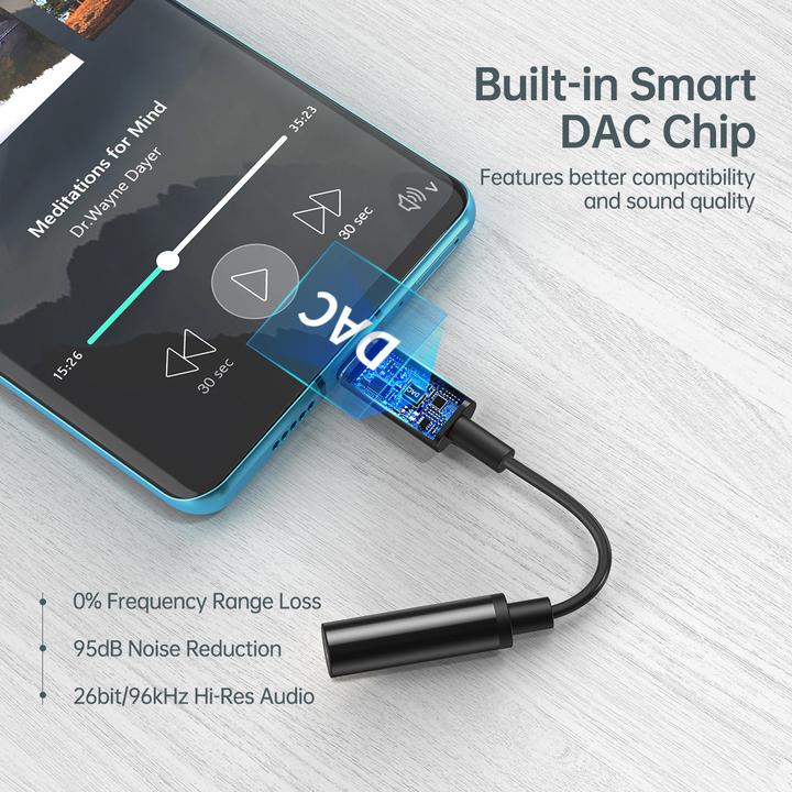 Immagine prodotto Choetech Jack da 3,5 mm - USB C (Adattatore per cuffie)