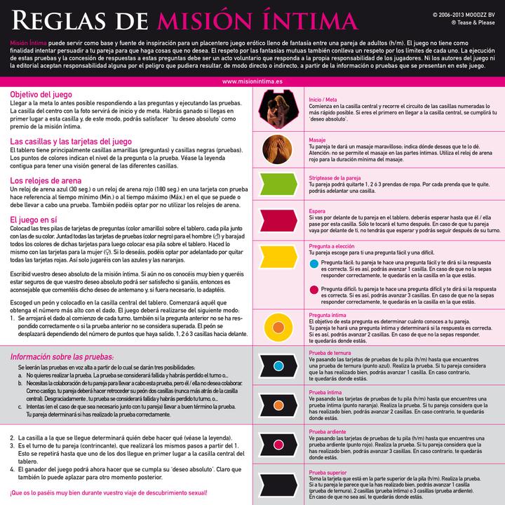 Actual product image tease & please Mision Intima (Deck of cards, Spanish)