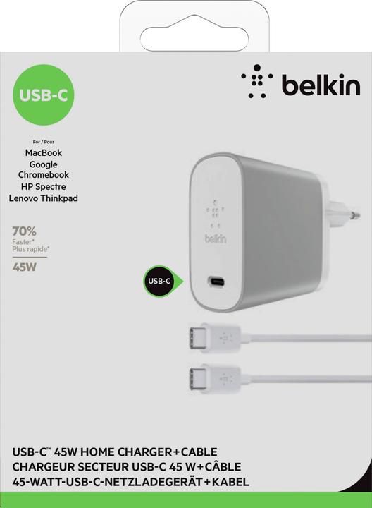Image du produit Belkin Chargeur domestique USB-C (45 W)