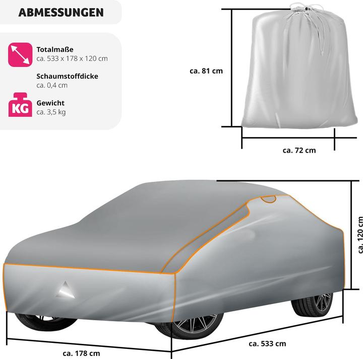 Produktbild tectake Hagelschutz-Autoplane
