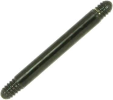 Bijouteria 1.2mm Titan Piercingteil (PVD Beschichtung (schwarz), Titan)