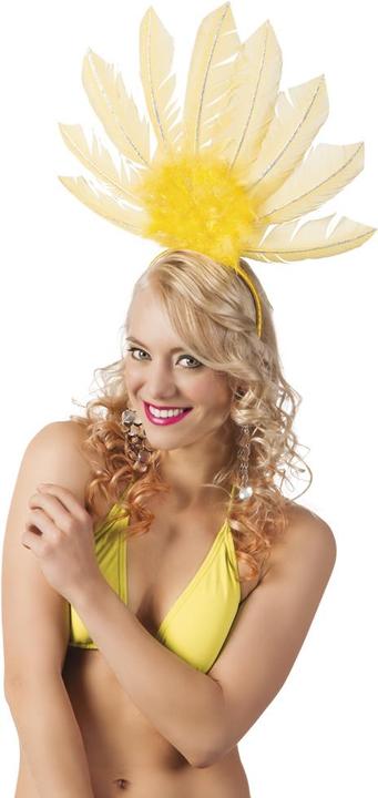 Immagine prodotto Boland Copricapo di piume di samba color neon: tiara (cerchio di capelli)
