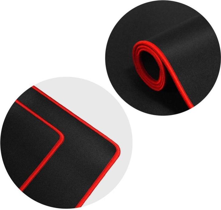 Actual product image OEM Other Computer Accessory Gaming mousepad 300 x 240 x 3 mm black with red stitching