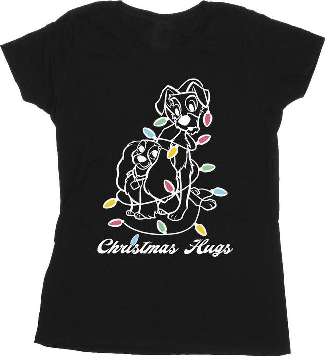 Disney Lady And The Trump Christmas Hugs TShirt (M)