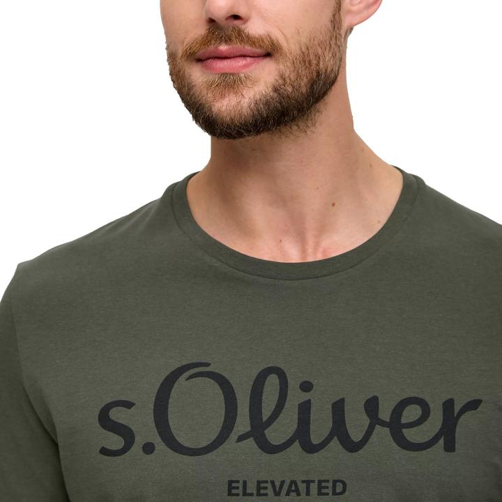 Produktbild S.Oliver T-Shirt Casual Bequem sitzend Logo T-Shirt (XXL)