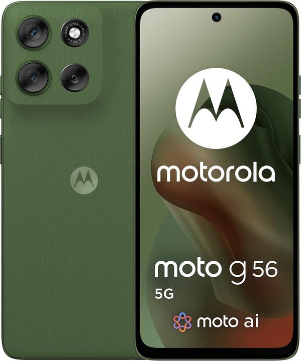 Produktbild Motorola Moto G56 (256 GB, Dill, 6.72", Hybrid Dual SIM, 50 Mpx, 5G)