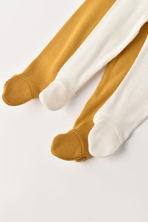 Actual product image BabyCosy 2 Pcs Footed Pant (68)