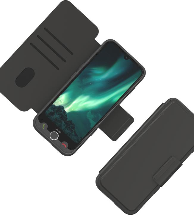 Doro Wallet Case graphit für Aurora A3x (Oppo A31)