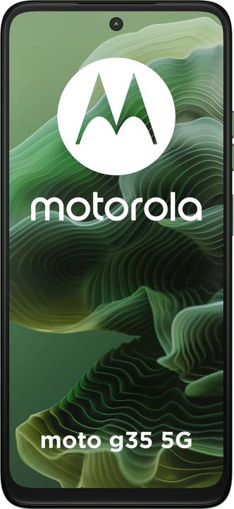 Produktbild Motorola Moto G35 (256 GB, Leaf Green, 6.72", SIM + eSIM, 50 Mpx, 5G)