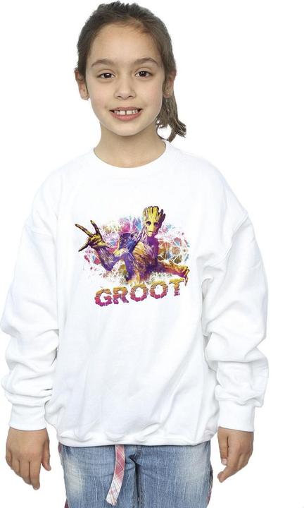Image du produit - Sweat GUARDIANS OF THE GALAXY ABSTRACT GROOT - Fille (128)