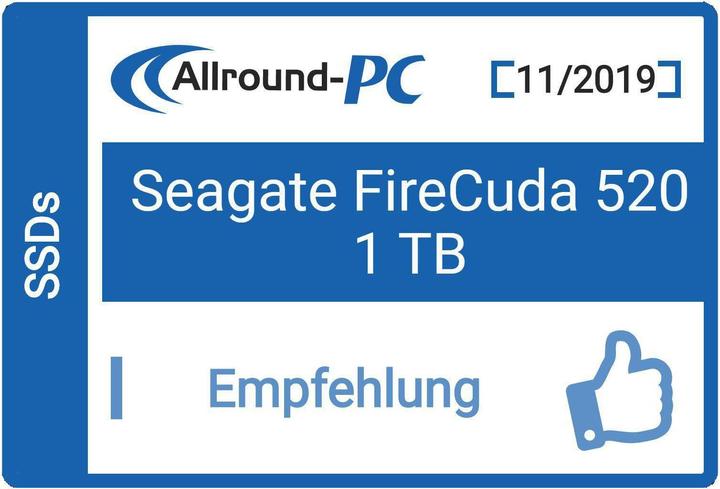 Actual product image Seagate FireCuda 520 (1000 GB, M.2 2280)