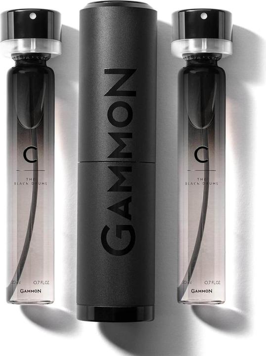 Immagine prodotto Gammon 8802 Black Notes Perfume Starter Set C (2x20 ml), il fresco e legnoso profumo da uomo BLACK DRUMS (Eau de parfum, 40 ml)