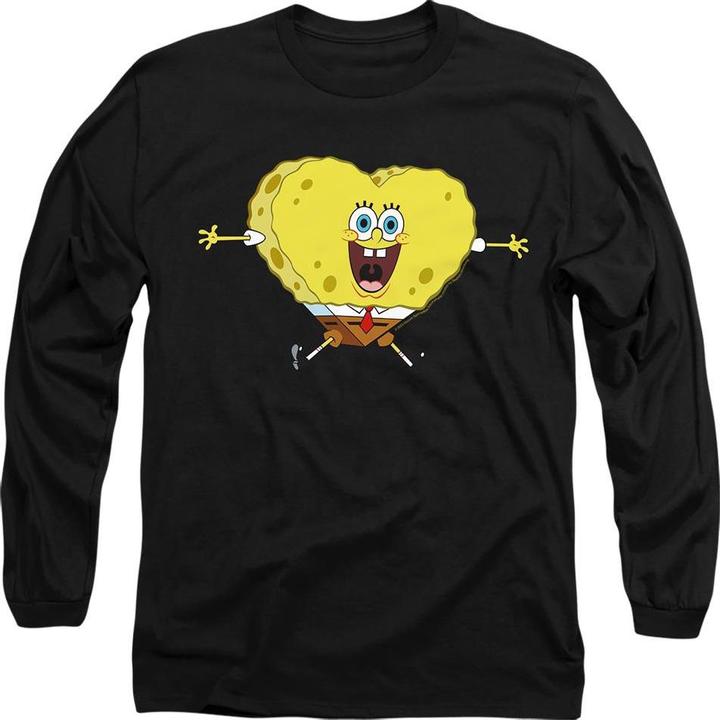 Spongebob Squarepants HeartShaped TShirt Valentinstag (XXL)
