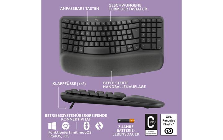 Actual product image Logitech Wave Keys (CH, Wireless)