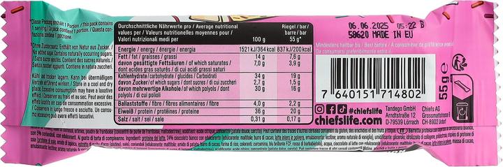 Valori nutrizionali e ingredienti Chiefs Protein Bar Birthday Cake 55g (12 pz., 55 g)