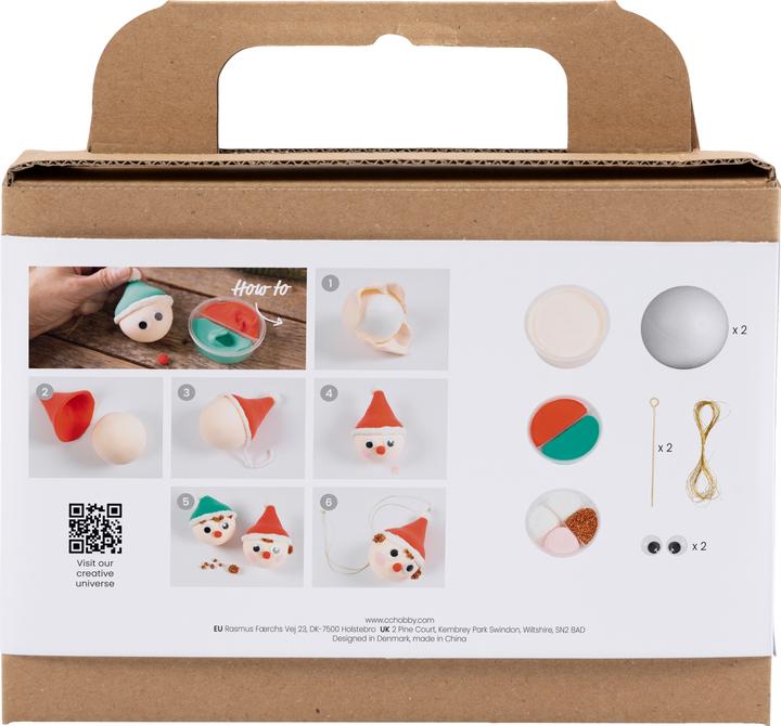 Produktbild Creativ Company Bastelset Weihnachtskugeln Wichtel