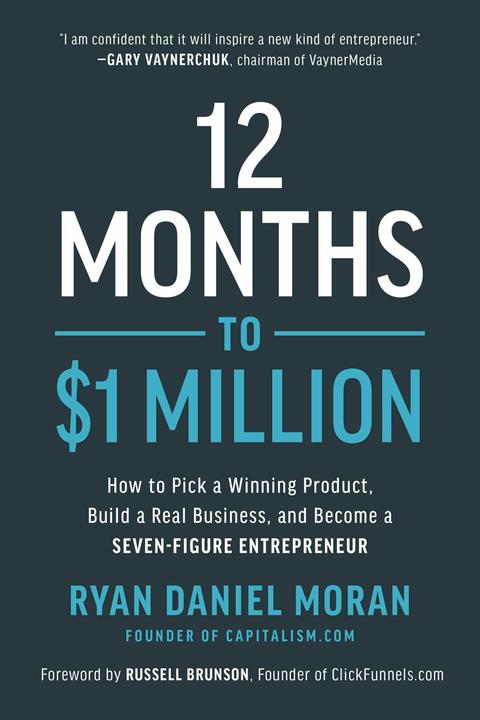 Actual product image 12 Months to $1 Million (Moran Ryan Daniel, English)