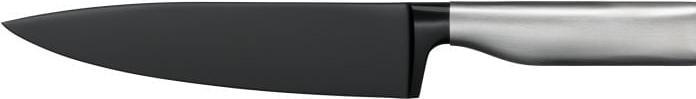 Actual product image WMF ULTIMATE BLACK knife set 4 knives with transparent FlexTec knife block