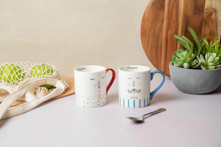 Actual product image Mikasa Monsieur Straight-Sided Porcelain Mug, 280ml (280 ml)