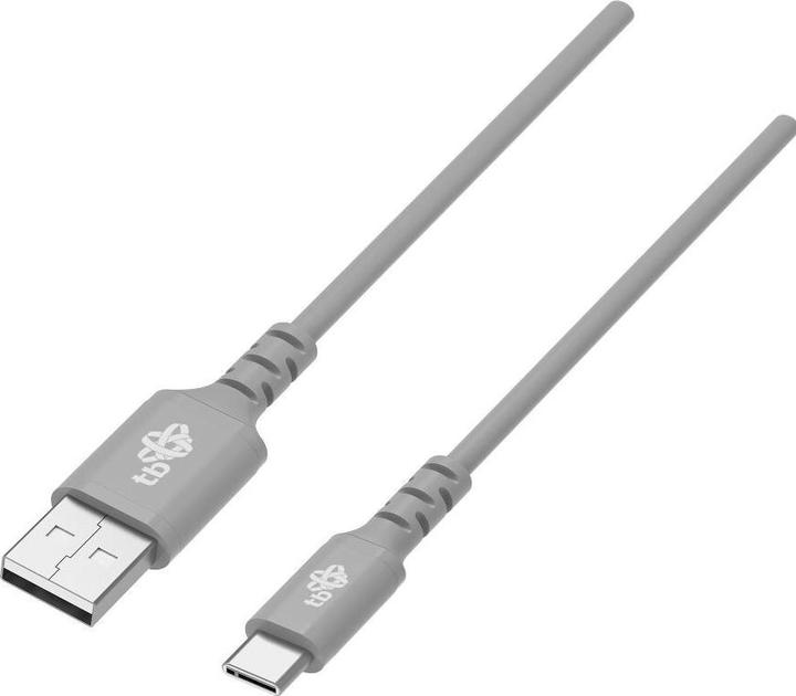 Image du produit Câble de charge rapide USB-USB-C gris silicone de 1 mètre (1 m)