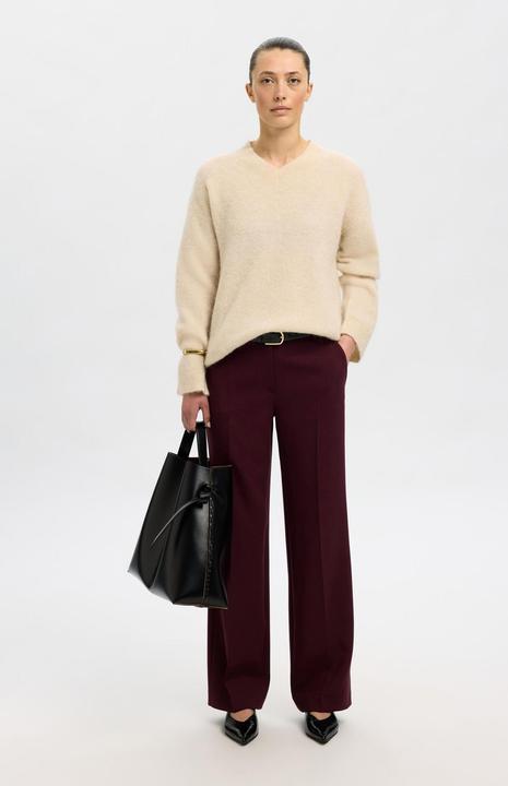 Produktbild Selected Femme Slfsia Ras Ls Knit Long V-Neck Noos (L)