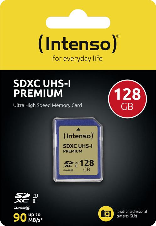 Image du produit Intenso Carte SDXC (128 Go, SDXC, U1, UHS-I)