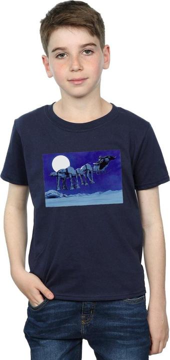 Immagine prodotto Star Wars Christmas AT-AT Sleigh Maglietta Ragazzi (140, 146)