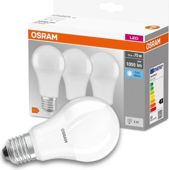Immagine prodotto Osram Forma del bulbo (E27, 10.50 W, 1060 lm, 3 x, F)