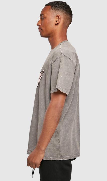 Actual product image Merchcode Valentines Day - Leopard Heart Acid Washed Heavy Oversize Tee - 116975 (S)