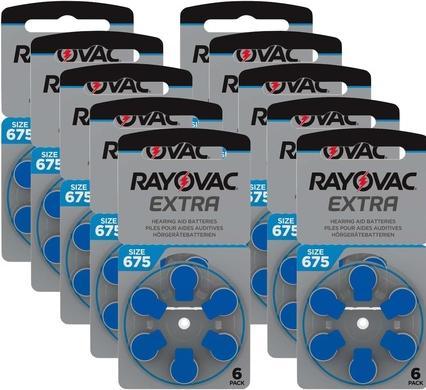 Immagine prodotto Rayovac Batterie extra per apparecchi acustici 675 (60 pz., A675, 640 mAh)