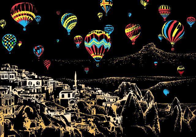 Immagine prodotto Figured'Art Scratch Painting - Mongolfiere In Turchia
