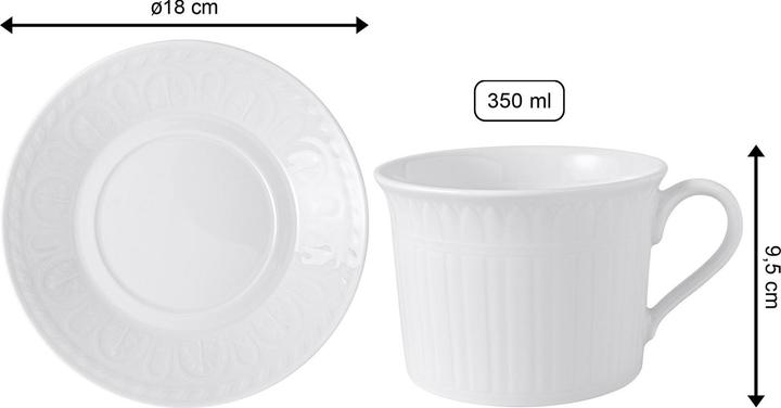 Produktbild Villeroy & Boch Cappuccino mit Untertasse Cellini (350 ml, 12 x)