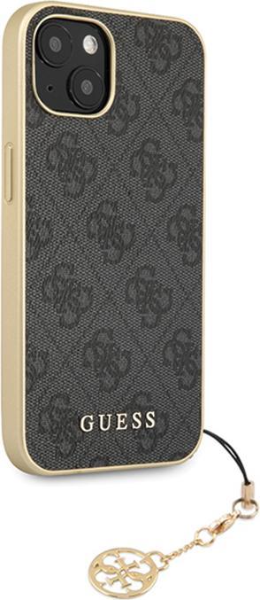 Actual product image Guess GUHCP14SGF4GGR iPhone 14 6.1" szary/grey hardcase 4G Charms Collection (Apple iPhone 14)