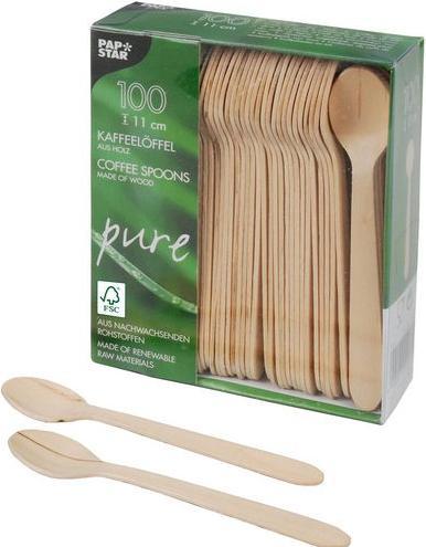 Papstar Fourchettes à frites bois pur (1000 x)