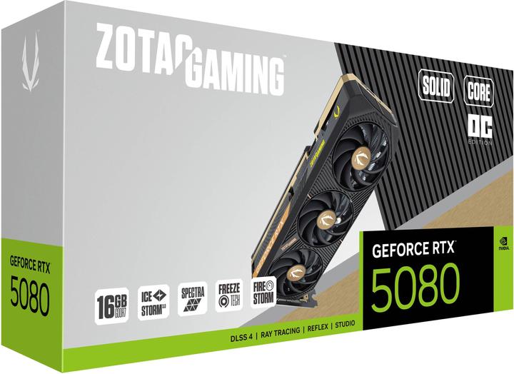Image du produit Zotac Gaming GeForce RTX 5080 Solid Core OC (16 Go)