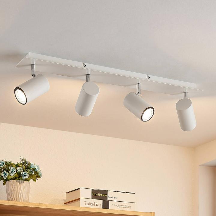 Immagine prodotto Lindby Faretto da soffitto Joffrey, 4 luci, 70 cm, bianco (GU10)