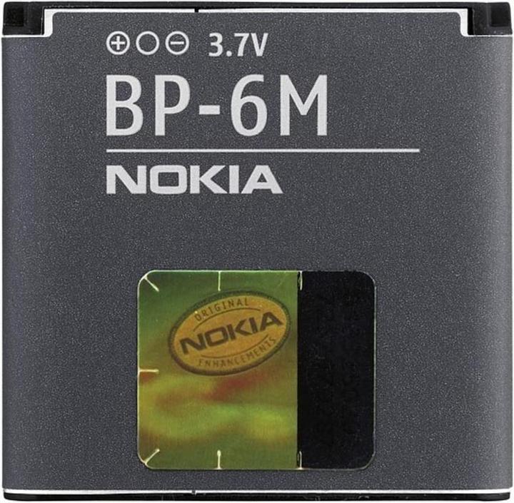 Nokia Bp-6m (Rechargeable battery, Nokia N93, 6303i Classic, 6730 Classic, Nokia 3250, Nokia 3250 Xpress Music, Nokia 6151, Nokia 6233, Nokia 6234, Nokia 6280, Nokia 6288, Nokia 9300 Smartphone, Nokia 9300i Smartphone, Nokia N73, Nokia N73 Music Edition, Nokia N77)