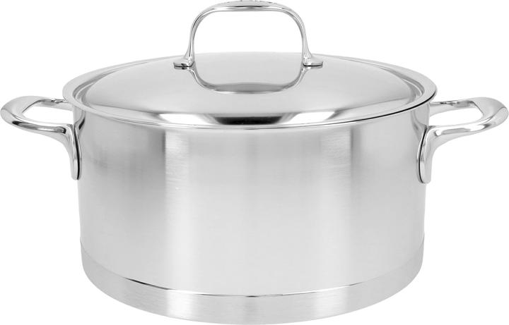 Demeyere ATLANTIS saucepan with lid half high 5.2lt (24 cm, Pot, Stainless steel)