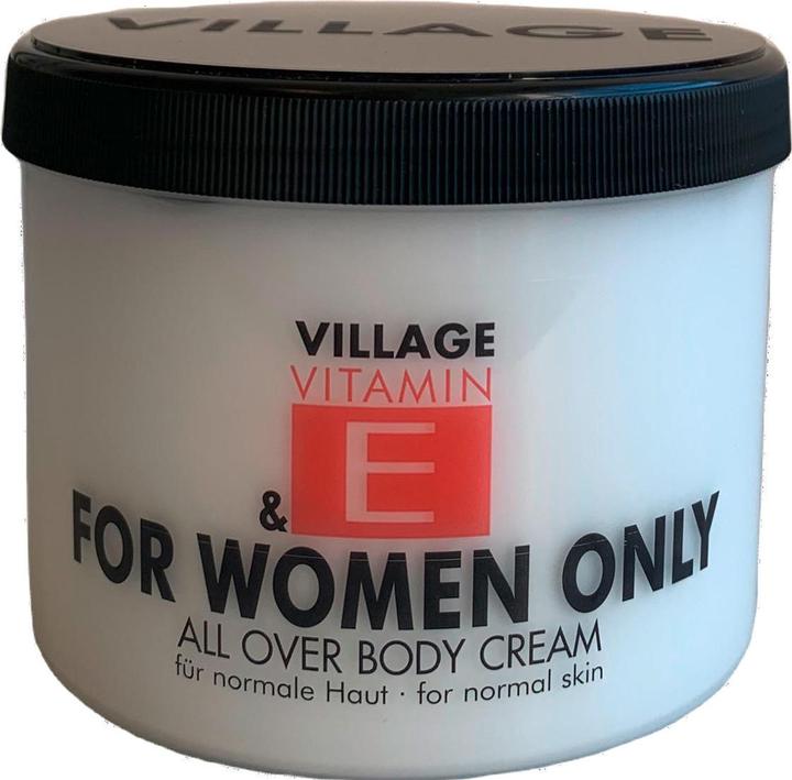 Actual product image Village Vitamin E For Women Only Bodycream (Body cream, 500 ml)