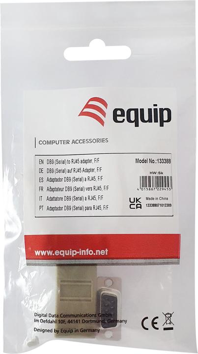 Image du produit equip Adaptateur DB9 -> RJ45 Adaptateur Bu/Bu TIA/EIA-561 (0.03 m)