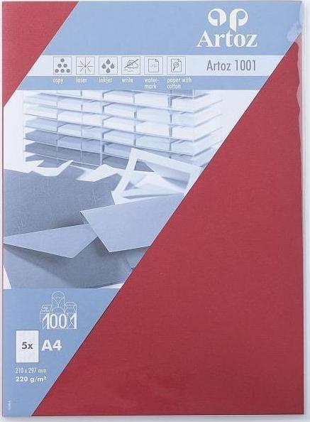 Image du produit Artoz 1001 cartes rouge vin (A4, 220 g/m², 5 x)