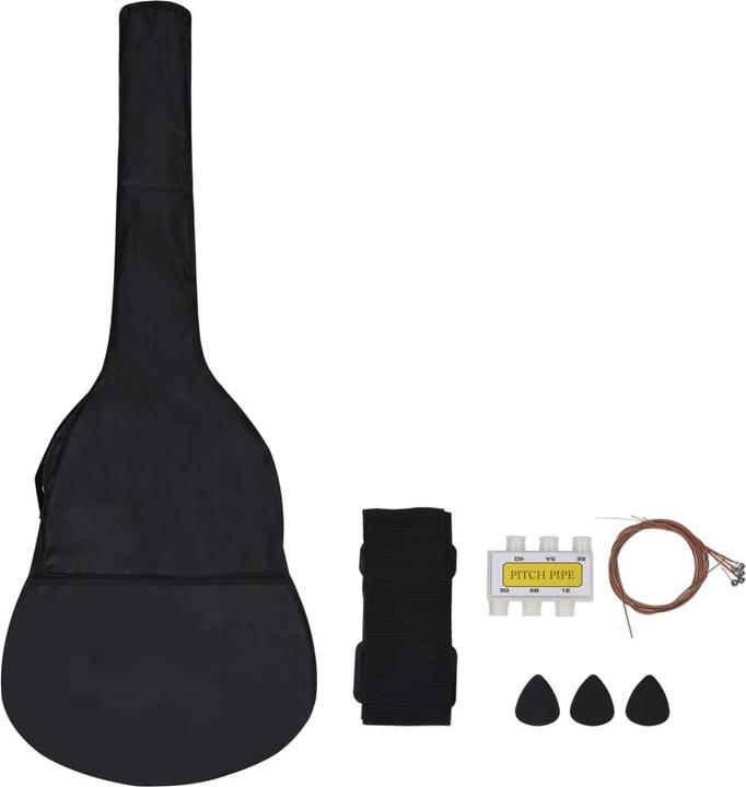 Produktbild VidaXL Gitarrenset (Konzertgitarre, Nylon, Lindenholz, Hartplastik)