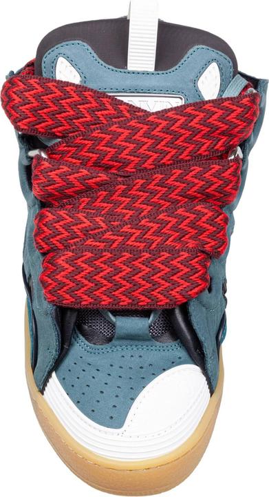 Immagine prodotto Lanvin curb sneakers in suede and fabric color blue and red (40)